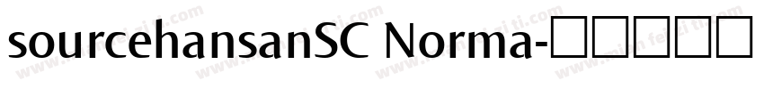 sourcehansanSC Norma字体转换